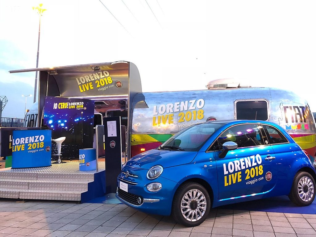 Fiat main sponsor del tour di Jovanotti “Lorenzo Live 2018”